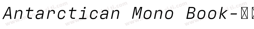 Antarctican Mono Book字体转换
